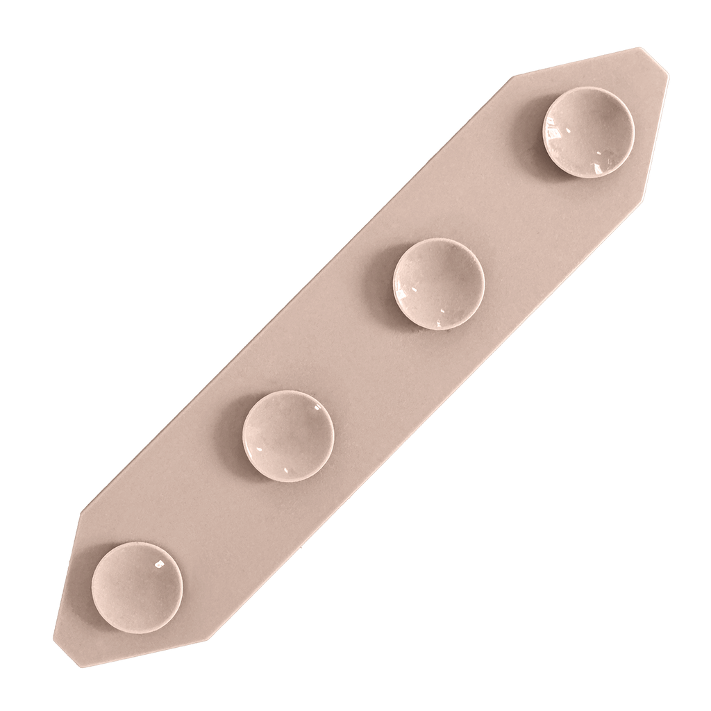 Silicone guitar strap grip detail
