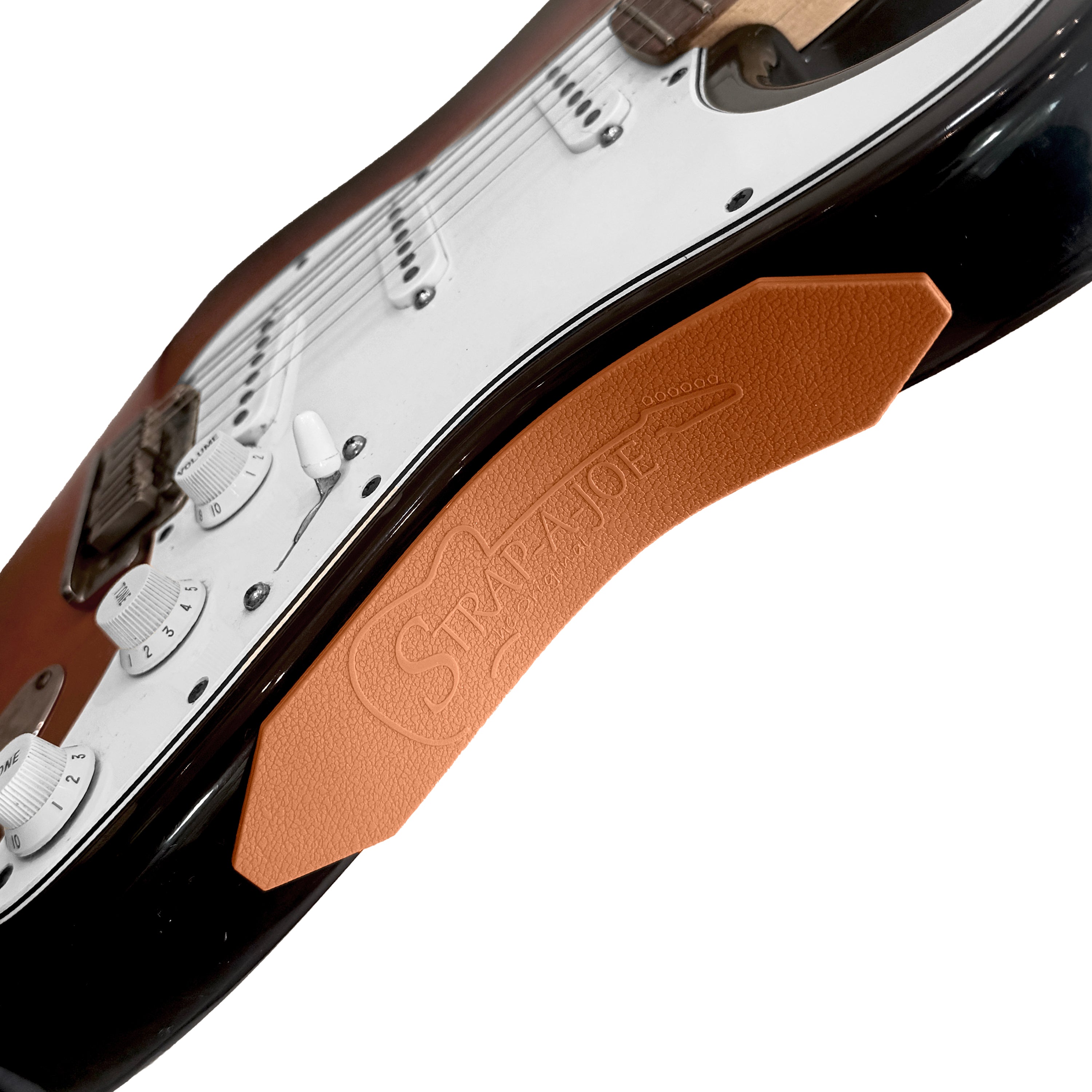 Non-slip guitar strap for seated players
