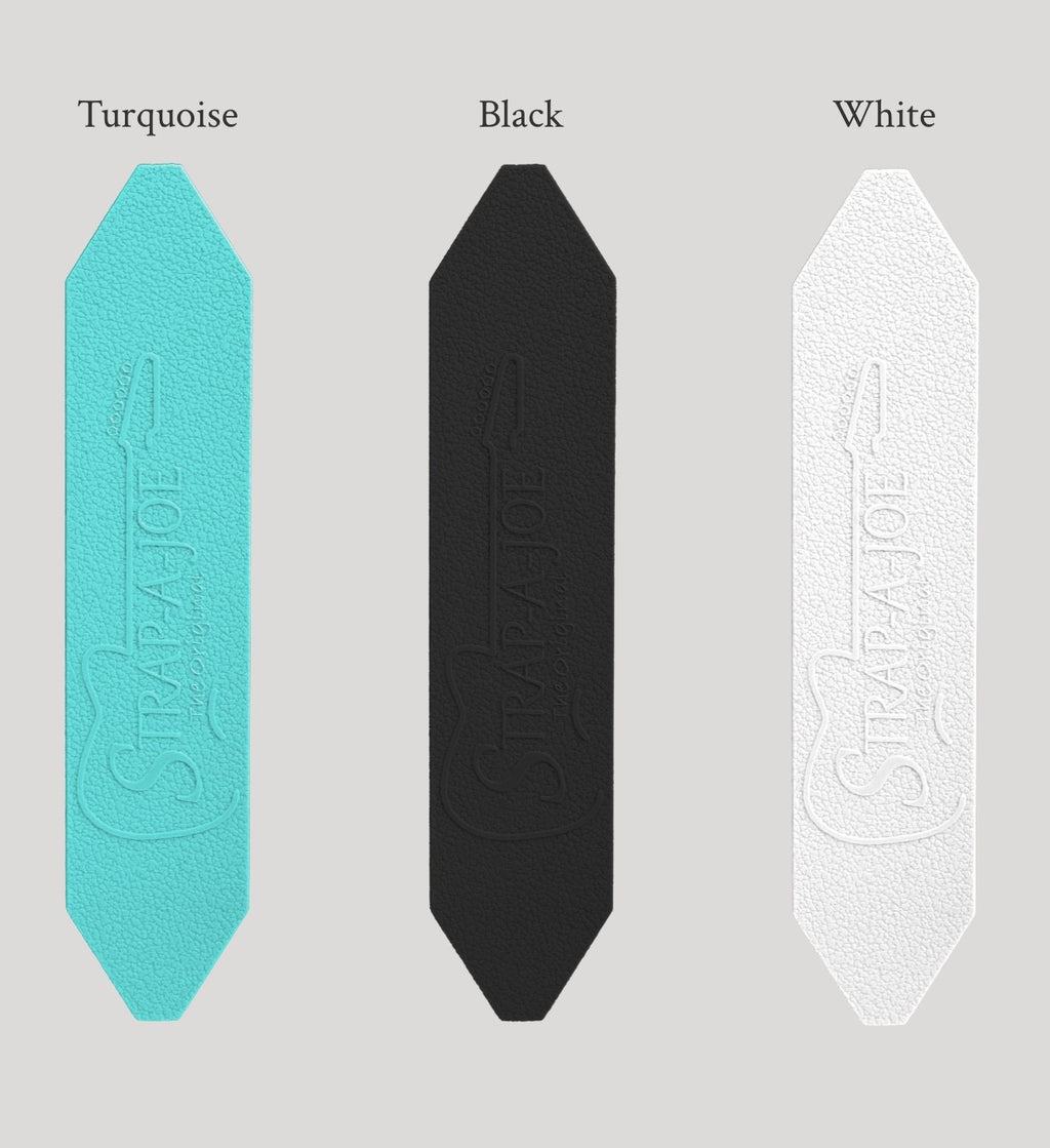 Silicone guitar strap color variations
